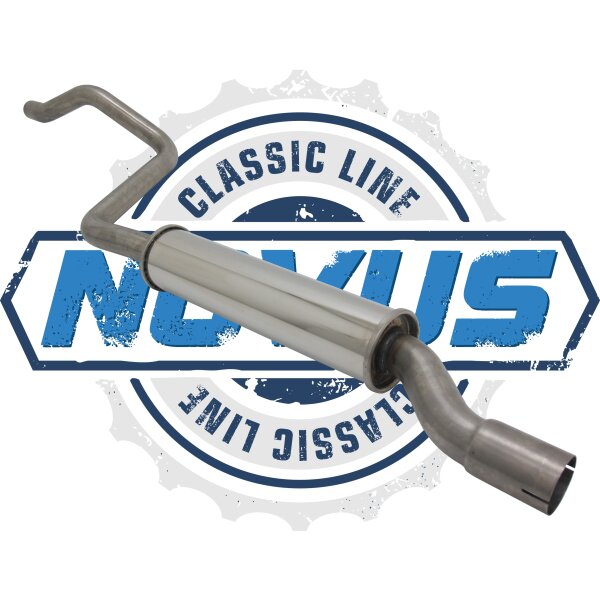 Novus Classic Line Edelstahl Vorschalldämpfer für Golf 1 Cabriolet 1.8 2H